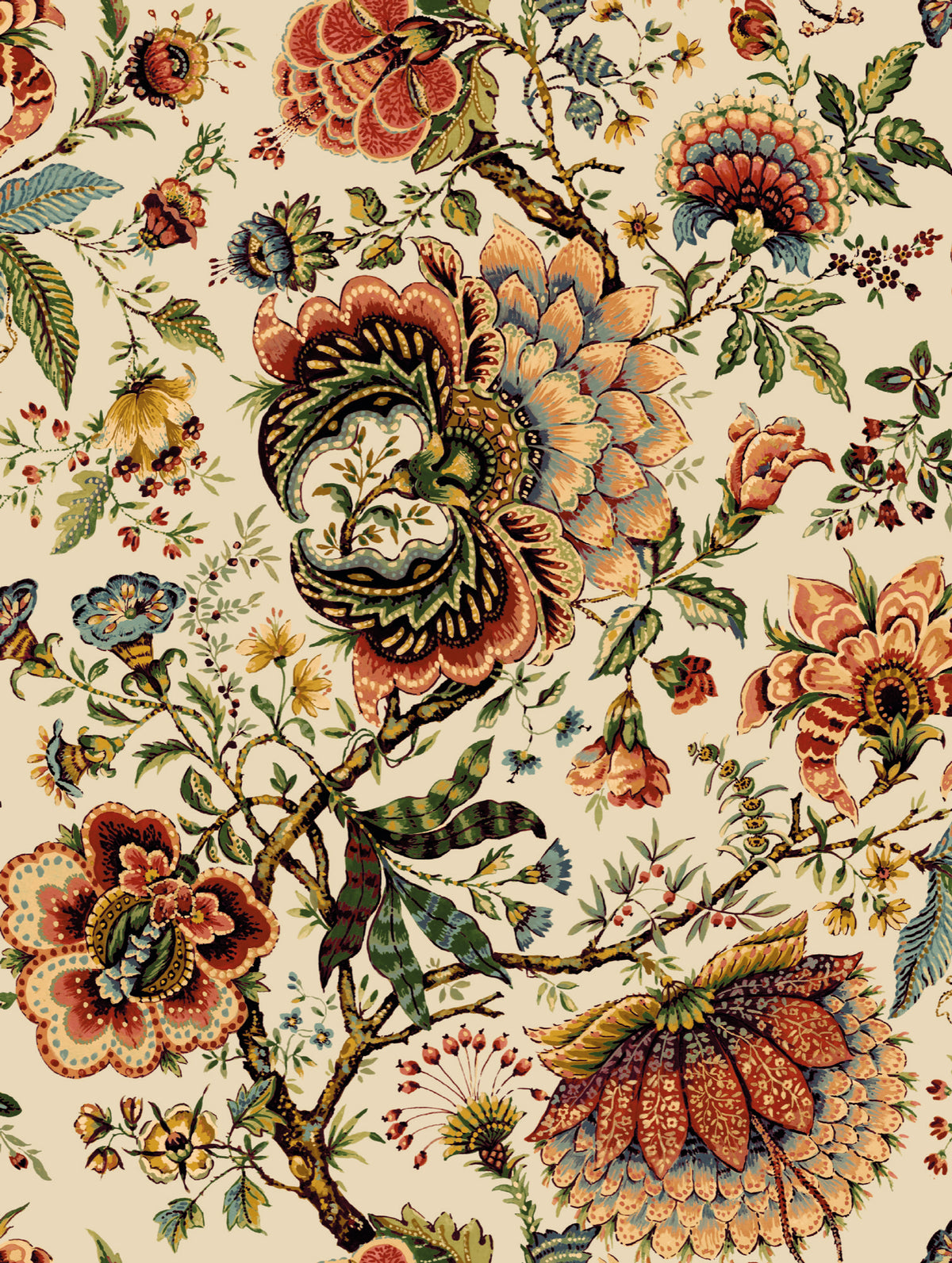 Amritsar Rustic Traditional Wallpaper by Mallion & Knowles