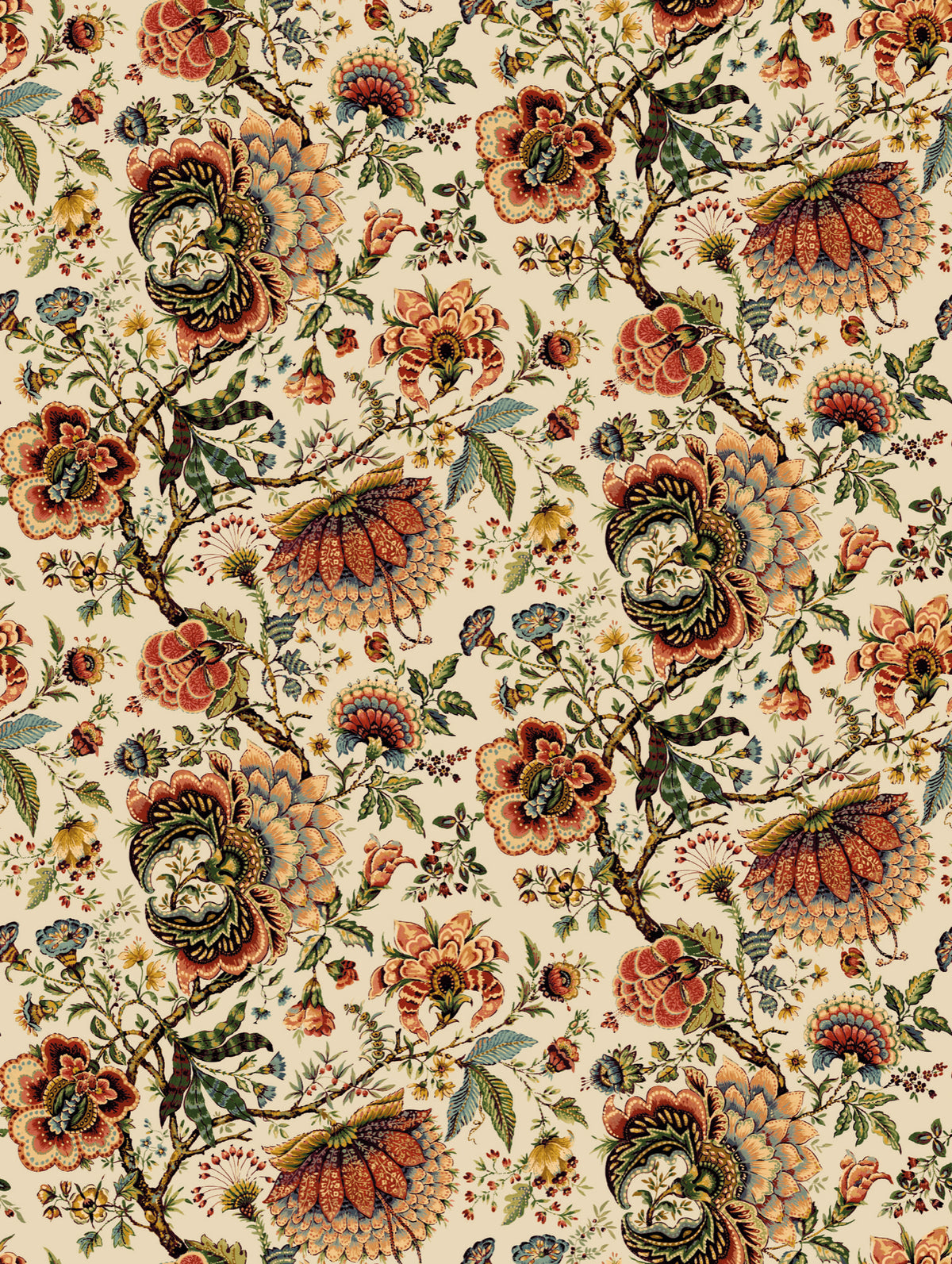 Amritsar Rustic Traditional Wallpaper by Mallion & Knowles