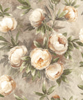 Peony Honey / Beige Floral Style Wallpaper by Mallion & Knowles