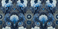 Tapestry Marine Floral Style Wallpaper by Mallion & Knowles