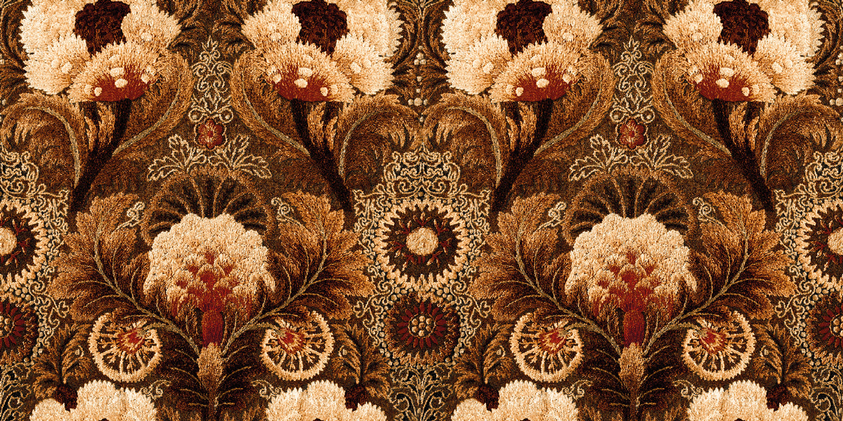 Tapestry Rustic Floral Style Wallpaper by Mallion & Knowles
