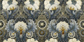 Tapestry Silver Floral Style Wallpaper by Mallion & Knowles