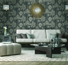 ML01416 California Palm Malibu Mocha-Gold Wallpaper By Sketch Twenty 3