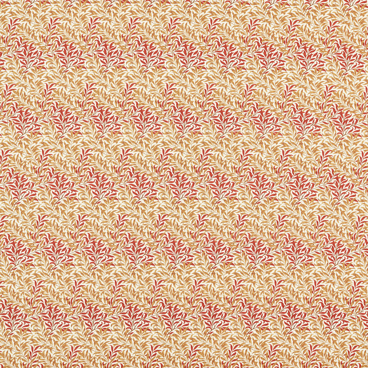 227245 Willow Bough Minor Little Book of Morris Russet Fabric by Morris & Co