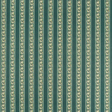 227248 Red Car Stripe Little Book of Morris Emery Blue Fabric by Morris & Co