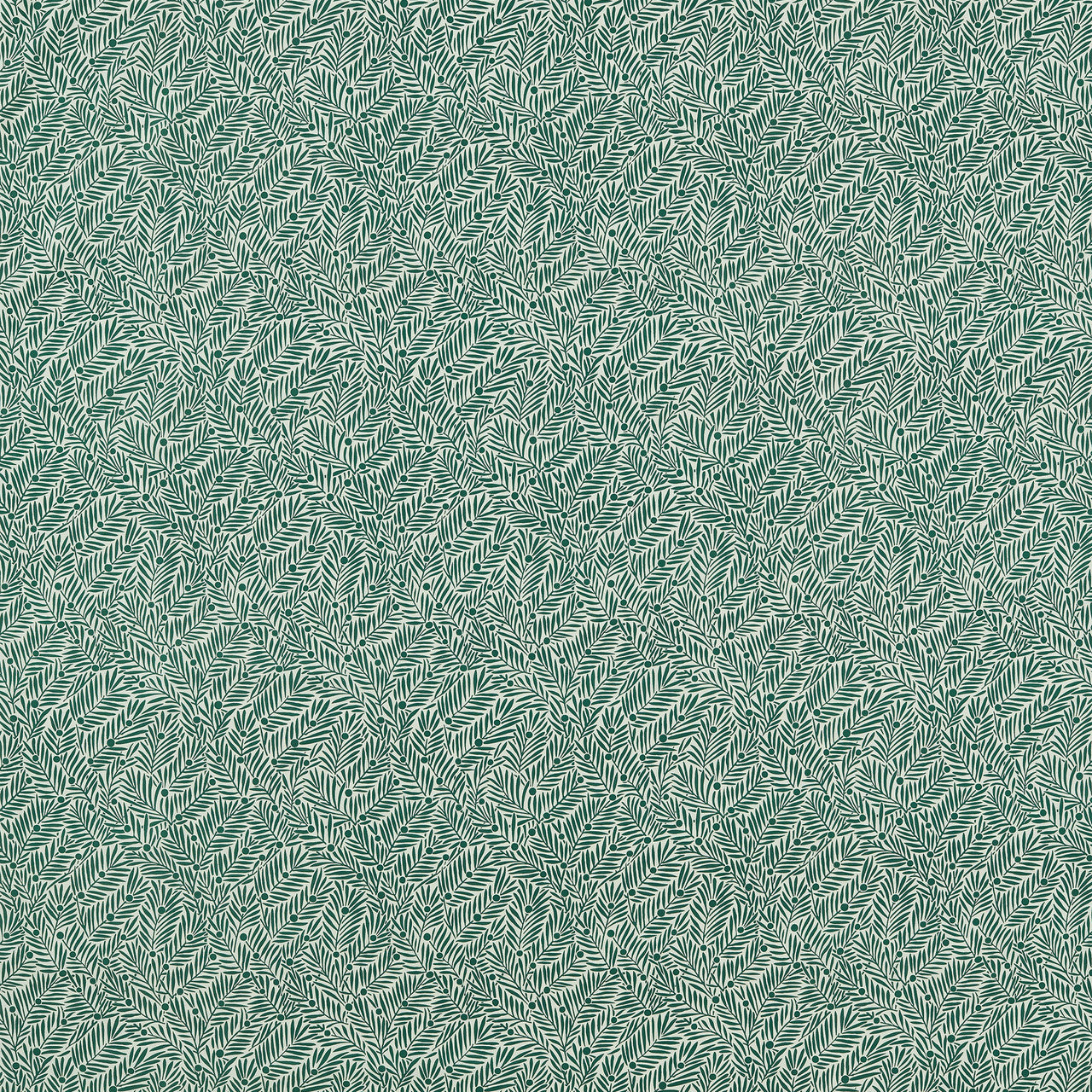 227257 Yew & Aril Little Book of Morris Seagreen Fabric by Morris & Co