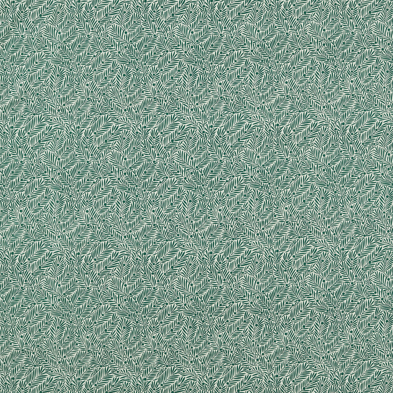 227257 Yew & Aril Little Book of Morris Seagreen Fabric by Morris & Co