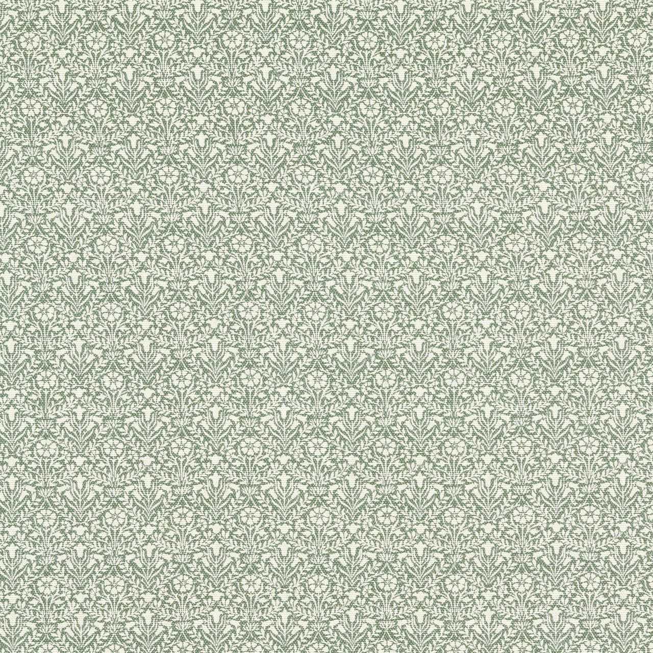 237422 Bellflowers Weave Little Book of Morris Seagreen Fabric by Morris & Co