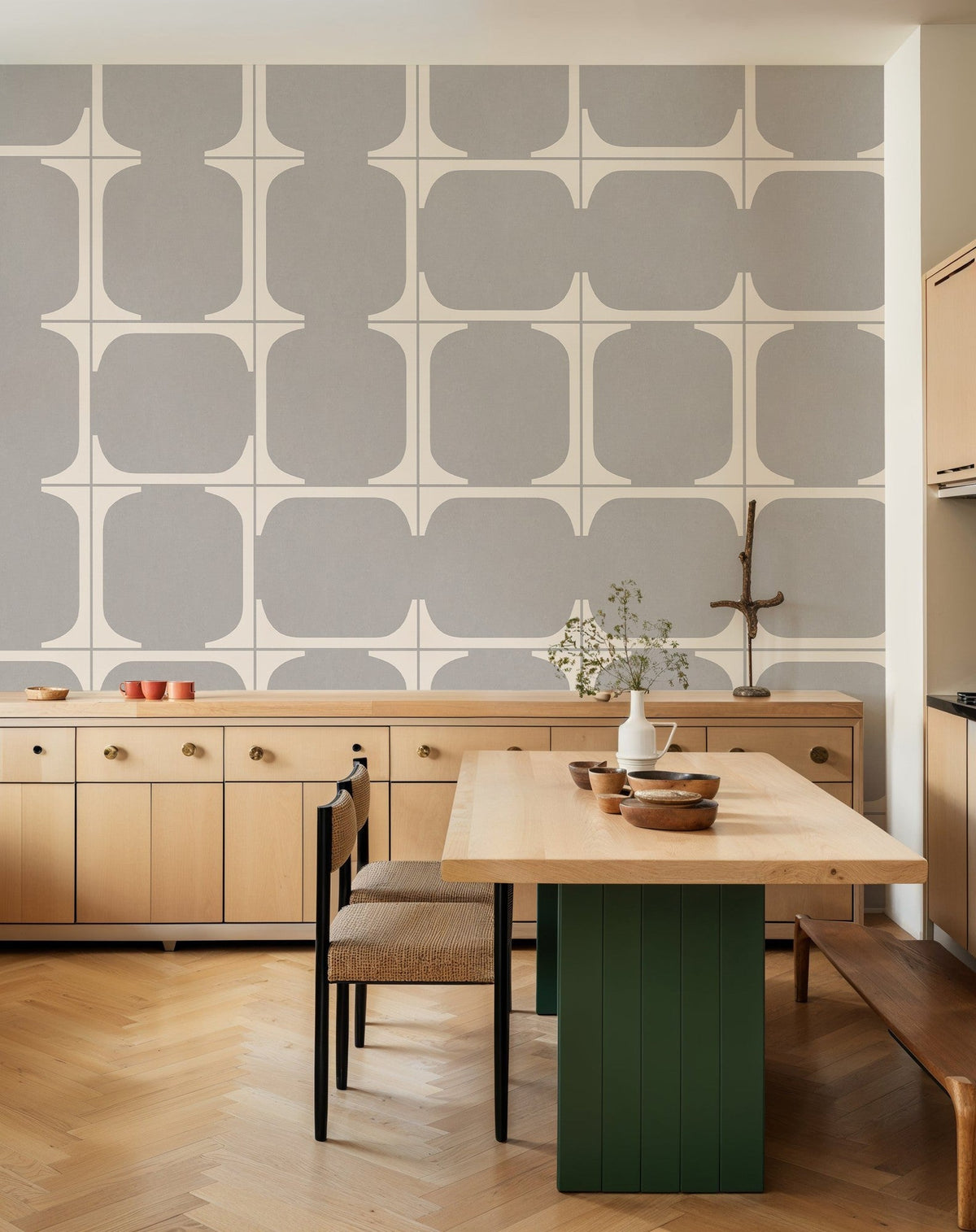 LL3101-1 Blaua Black Llaüt Wallpaper by Tres Tintas