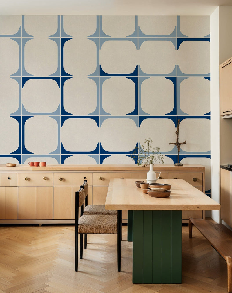 MLL3101-3 Blaua Blue Llaüt Mural by Tres Tintas (350x270cm)