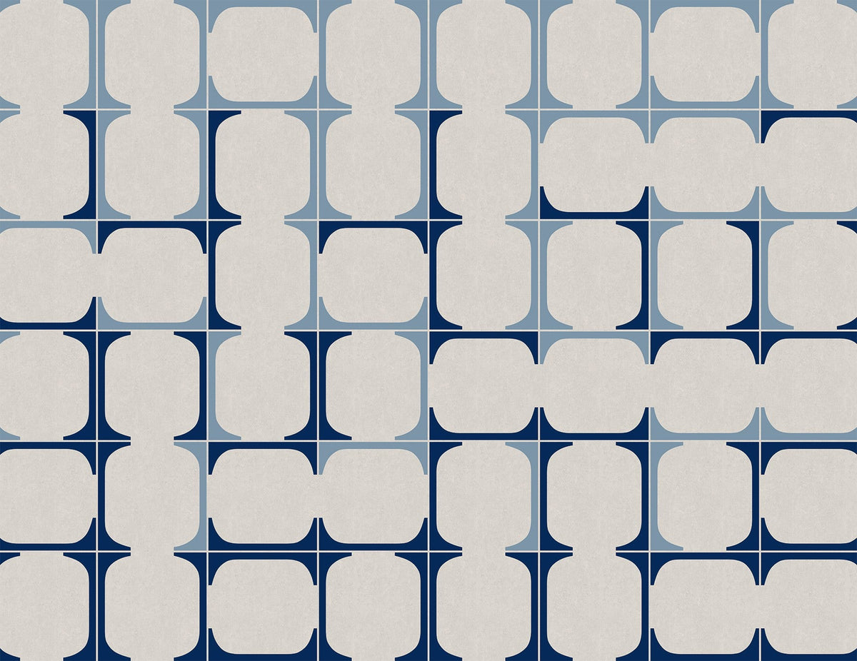 MLL3101-3 Blaua Blue Llaüt Mural by Tres Tintas (350x270cm)