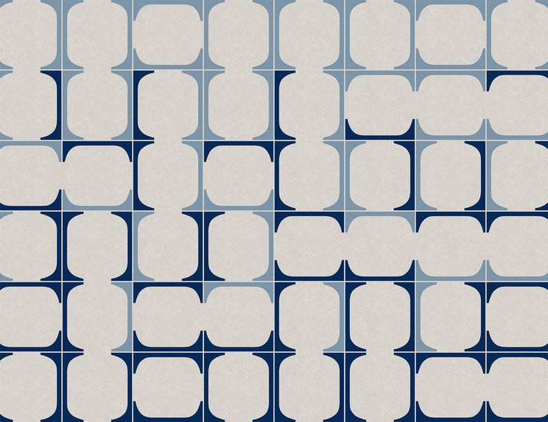 MLL3101-3 Blaua Blue Llaüt Mural by Tres Tintas (350x270cm)