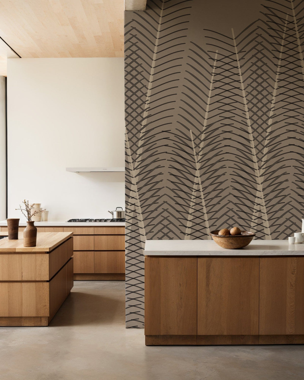 MLL3102-1 Pinyol Grey Llaüt Mural by Tres Tintas (350x270cm)