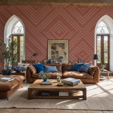 MLL3103-3 Llosa Red Llaüt Mural by Tres Tintas (350x270cm)