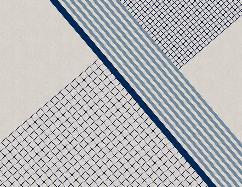 MLL3104-3 Ixent Blue Llaüt Mural by Tres Tintas (350x270cm)