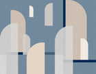 MLL3106-3 Far Blue Llaüt Mural by Tres Tintas (350x270cm)
