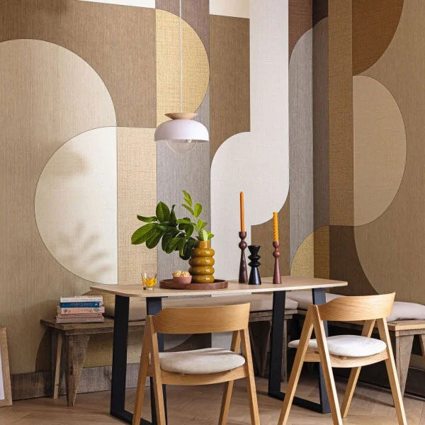 MMT106032027 Subtile Large Panel Matieres Wallpaper by Caselio