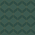 Metro Vert 1930 Wallpaper by Casadeco
