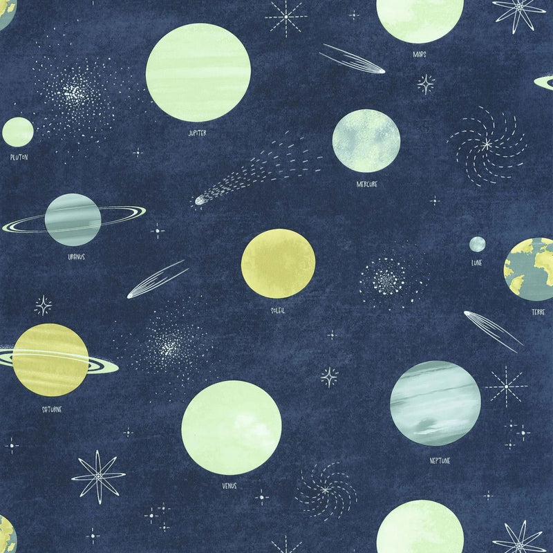 MNM105686066 La Voie Lactee Les Mini Mondes Wallpaper by Caselio