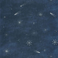 Ciel Etoile Bleu Nuit Phosphoresecent Les Mini Mondes Wallpaper by Caselio