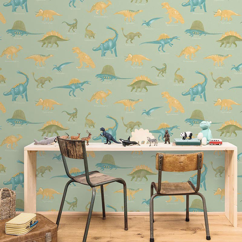 MNM105707001 Jurassique Les Mini Mondes Wallpaper by Caselio