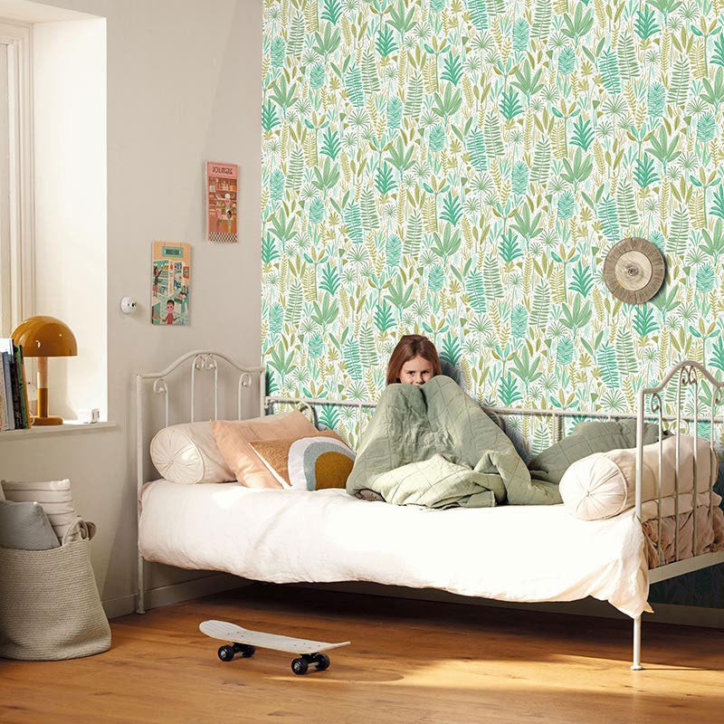 MNM105727177 Herbes Folles Les Mini Mondes Wallpaper by Caselio