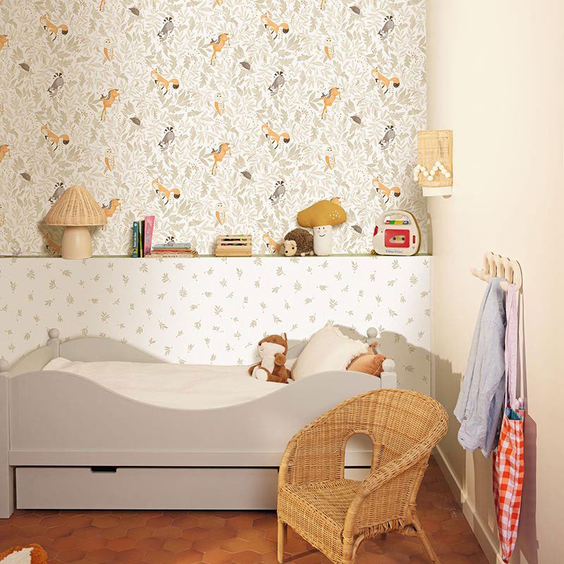 MNM105741010 Balade En Foret Les Mini Mondes Wallpaper by Caselio