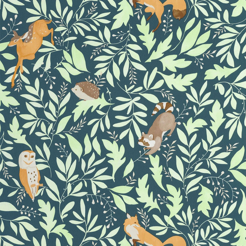 MNM105746009 Balade En Foret Les Mini Mondes Wallpaper by Caselio