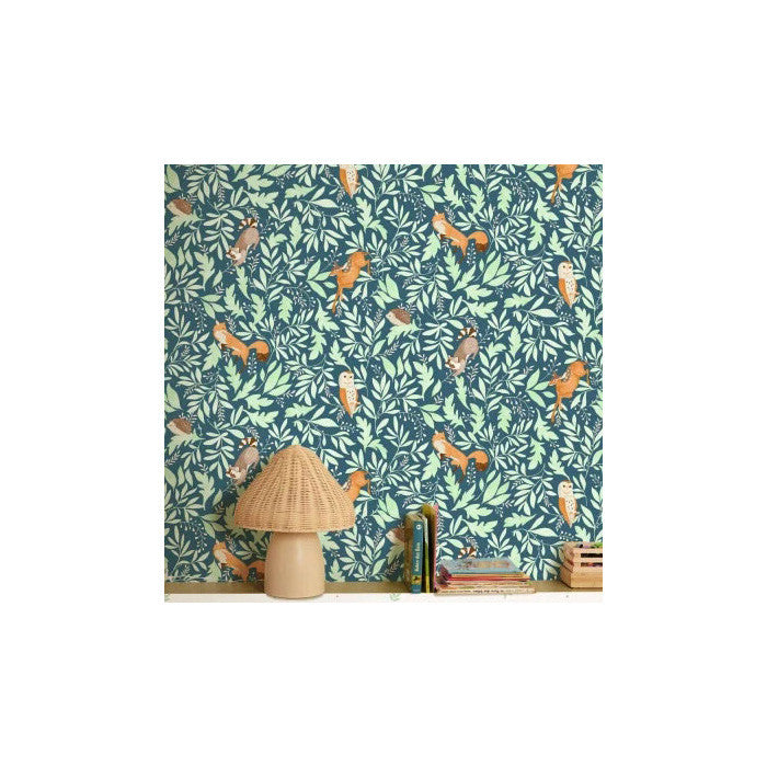 MNM105746009 Balade En Foret Les Mini Mondes Wallpaper by Caselio