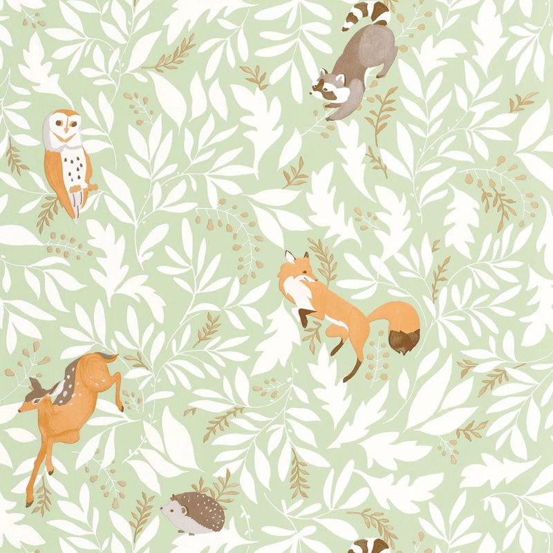MNM105747000 Balade En Foret Les Mini Mondes Wallpaper by Caselio