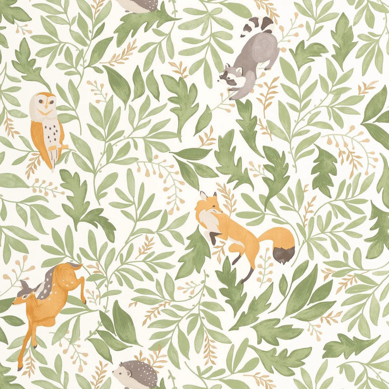 MNM105747170 Balade En Foret Les Mini Mondes Wallpaper by Caselio