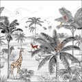 Le Monde De La Jungle Noir Medium Les Mini Mondes Wallpanel by Caselio