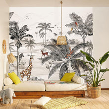 MNM105789009 Le Monde De La Jungle Les Mini Mondes Wallpaper by Caselio