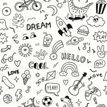 MNM105829090 A Vos Crayons Les Mini Mondes Wallpaper by Caselio