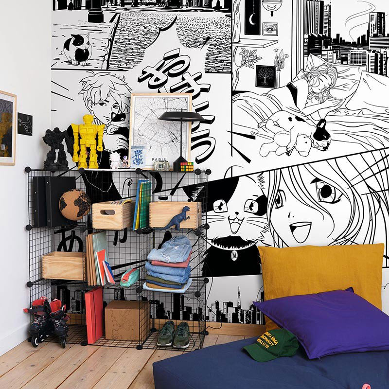 MNM105849005 Le Monde Du Manga Les Mini Mondes Wallpaper by Caselio