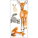 Decor Pre Encolle Animaux De La Foret Les Mini Mondes Wallpaper by Caselio
