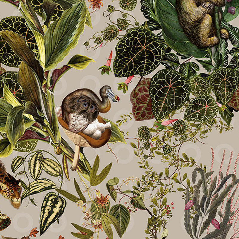 MO2073 Menagerie of Extinct Animals Moooi Extinct Animals Wallpaper by Arte