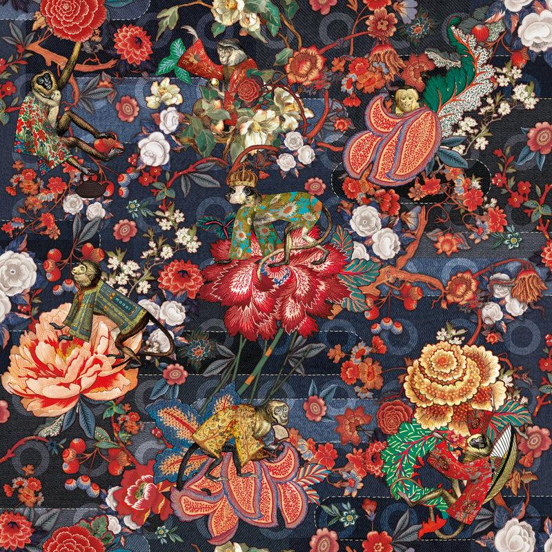 MO3010 Rendezvous Indigo Tokyo Blue Wallpaper by Moooi