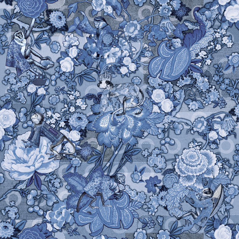 MO3012 Rendezvous Ming Blue Tokyo Blue Wallpaper by Moooi