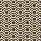 MO3040 Lucky O's Birch & Black Tokyo Blue Wallpaper by Moooi