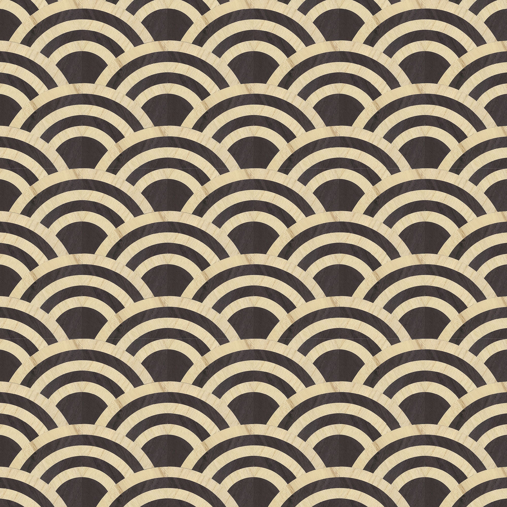 MO3040 Lucky O's Birch & Black Tokyo Blue Wallpaper by Moooi