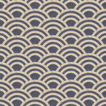 MO3043 Lucky O's Birch & Blue Tokyo Blue Wallpaper by Moooi
