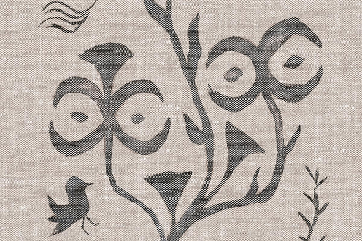 Monsoon Raffia Coal Wallpaper by Christopher Farr Cloth