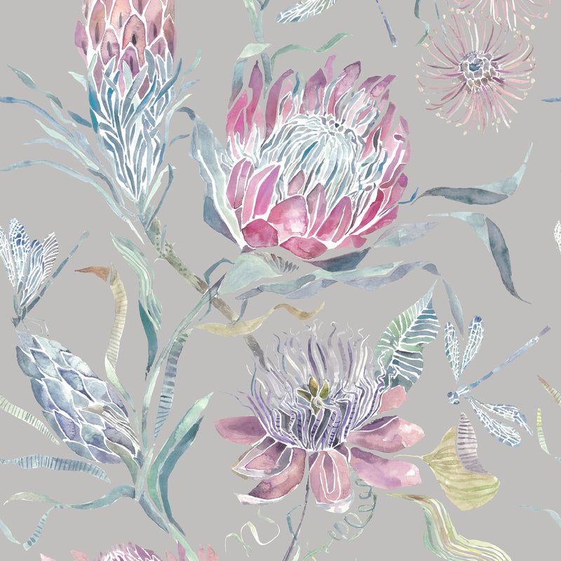 Moorehaven Loganberry Wallpaper by Voyage Maison | MOOREHA/WPO/LOG