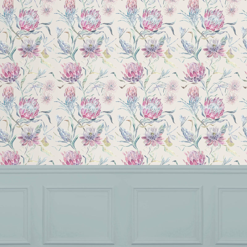 Moorehaven Loganberry Wallpaper by Voyage Maison | MOOREHA/WPO/LOG