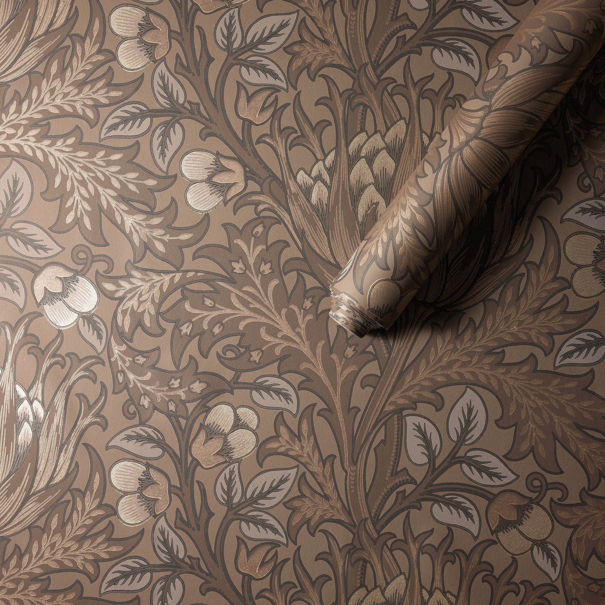 MOW0164-02 Artichoke Bark Colours of Morris Wallpaper by Morris & Co