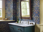 MOW0165-02 Blackthorn Indigo Colours of Morris Wallpaper by Morris & Co