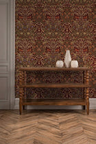 MOW0165-03 Blackthorn Rosewood Colours of Morris Wallpaper by Morris & Co
