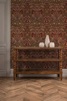 MOW0165-03 Blackthorn Rosewood Colours of Morris Wallpaper by Morris & Co