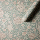 MOW0166-02 Double Bough Light Teal Colours of Morris Wallpaper by Morris & Co